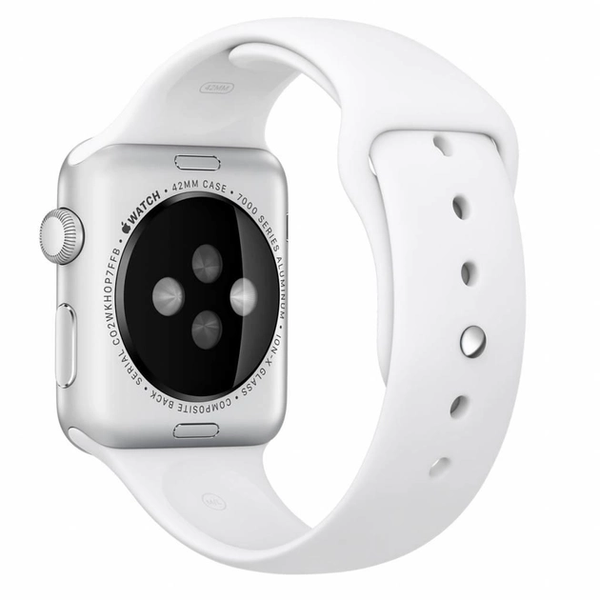 Силіконовий ремінець для Apple Watch 42/44/45/49 мм White 212-00690 фото