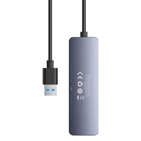 USB-хаб Baseus UltraJoy Series 4-Port HUB Lite 50cm Space Grey（USBA to USB3.0*4+Type-C5V） B0005280B811-01 фото