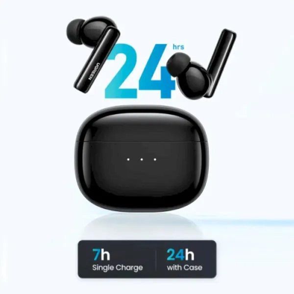 Беспроводные наушники UGREEN WS106 HiTune T3 Active Noise-Cancelling Wireless Earbuds, IPX5, Black(UGR-90401) 656-03908 фото