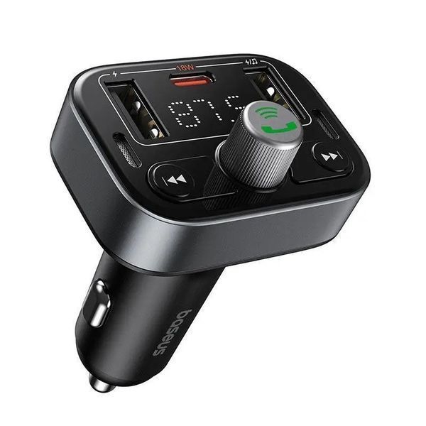 АЗУ с FM-модулятором Baseus S-09 Pro Series Car FM Transmitter Cluster Black C10762200113-00 фото