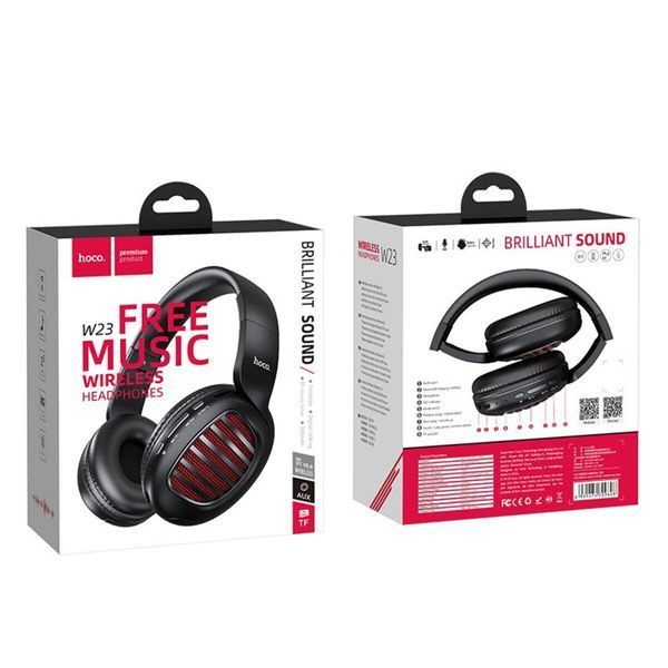 Бездротові навушники HOCO W23 Brilliant sound wireless headphones Black 656-01642 фото