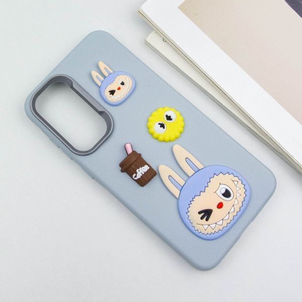Чохол TPU Leather Toys для Samsung Galaxy A36 5G Labubu / Blue 555-00917 фото