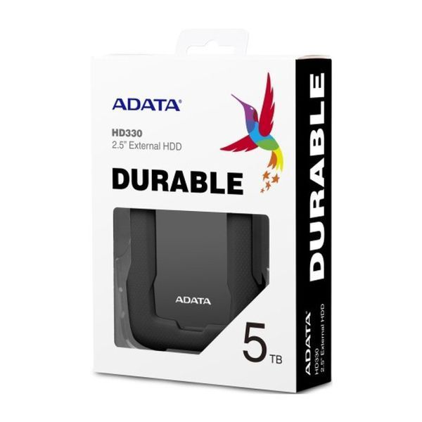 Внешний жесткий диск PHD External 2.5'' ADATA USB 3.1 DashDrive Durable HD330 5TB Black AHD330-5TU31-CBK фото