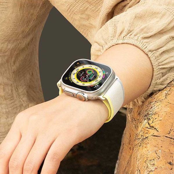 Ремешок Hoco WA14 Original series Apple watch (38/40/41mm) Yellow with White 212-01321 фото