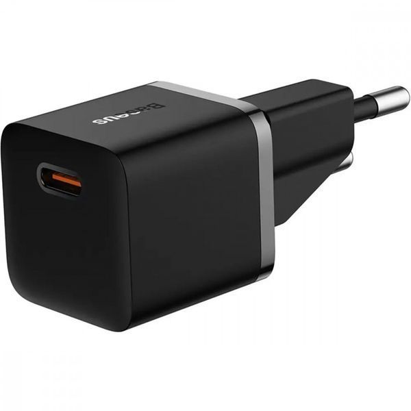 СЗУ Baseus GaN5 Mini Fast Charger 20W ( Type-C ) + Кабель Type-C to Type-C 100W (1m) White P10110900213-01 фото