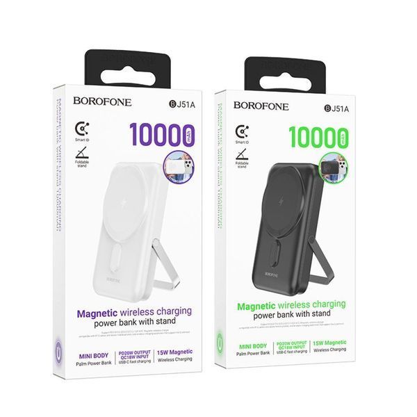 Power Bank Borofone BJ51A Kody PD20W magnetic 10000mAh Чорний 656-01421 фото