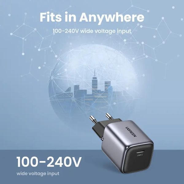 Мережевий зарядний пристрій UGREEN CD318 Nexode mini 20W Charger EU (UGR-90664) UGR-90664 фото