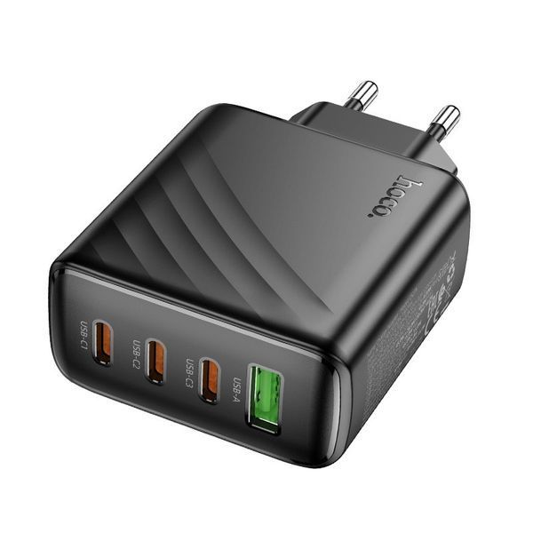 Мережевий зарядний пристрій HOCO CS27A Supply PD67W (3C1A) charger (EU) Black 6942007639835 фото