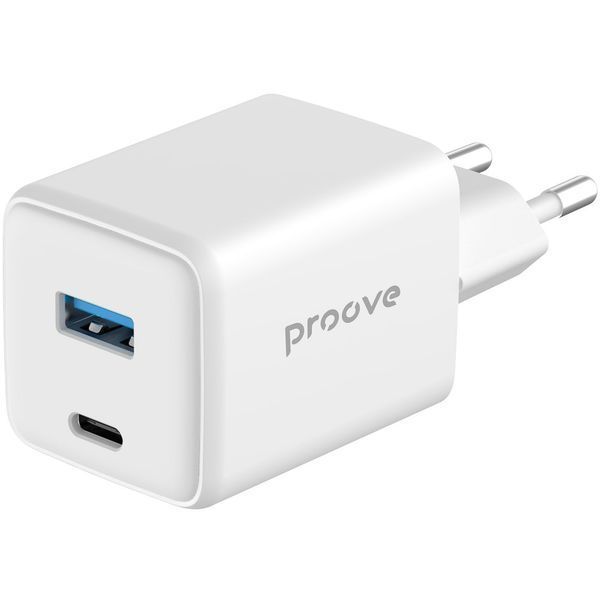МЗП Proove Pocket GaN 45W (Type-C + USB) White WCPG45110002 фото