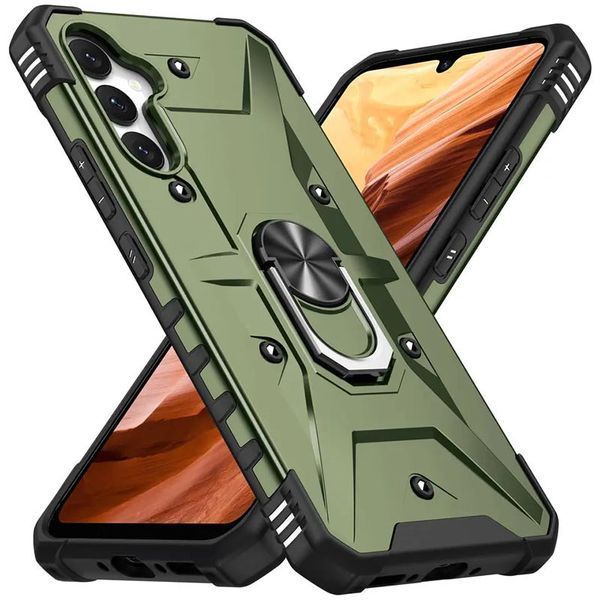 Ударопрочный чехол Pathfinder Ring для Samsung Galaxy A34 5G Army Green 777-07869 фото