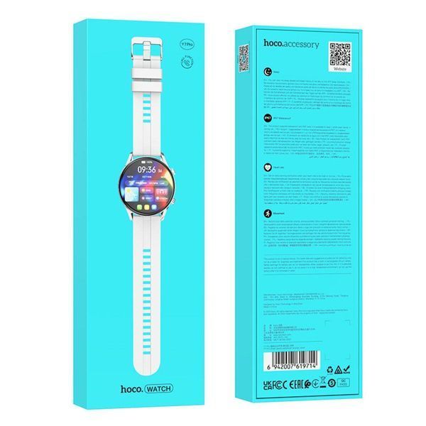 Смарт-годинник HOCO Y7 Pro Smart sports watch(call version) Silver 656-02084 фото