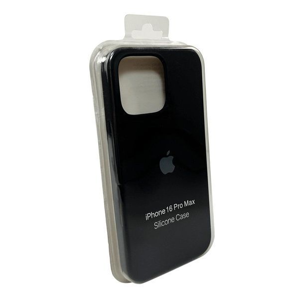 Силиконовый чехол для iPhone 16 Pro Max Black 666-01268 фото