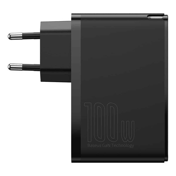 Мережевий зарядний пристрій Baseus GaN2 Pro Quick Charger 2C+2U 100W EU Black 656-01297 фото