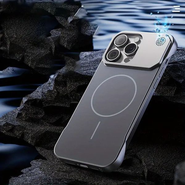 Чохол Glass Matte Aromatherapy Metal Magnetic для iPhone 16 Pro White 214-02360 фото