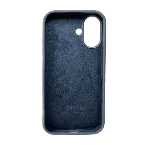 Силіконовий чохол для iPhone 16 Dark Blue 666-01164 фото