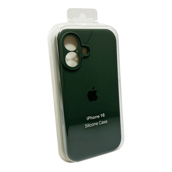 Силіконовий чохол з закритою камерою для iPhone 16 Pine Green 666-05455 фото
