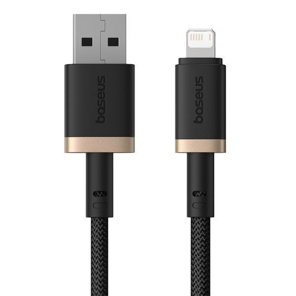 Кабель Baseus Dura Series Fast Charging Cable USB to iP 2.4A 1m Gold+Black P10377801U01-00 фото