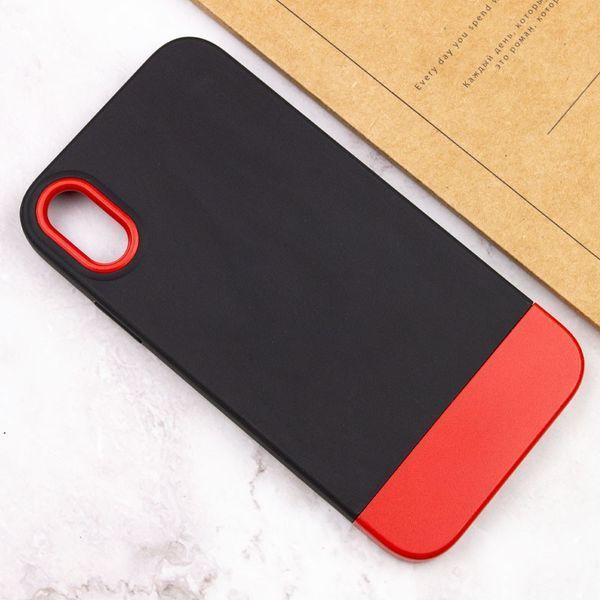 Чехол TPU+PC Bichromatic для Apple iPhone X / XS (5.8") Black / Red 555-03891 фото