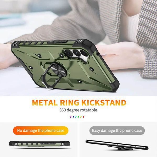 Ударопрочный чехол Pathfinder Ring для Samsung Galaxy A34 5G Army Green 777-07869 фото