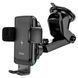 Тримач для мобільного з БЗП HOCO S35 Smart alignment wireless charging car holder Black 656-00539 фото 2