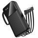 Зовнішній акумулятор BOROFONE BJ76A Smart power bank with 4 cables(20000mAh) Black 6941991120053 фото 5