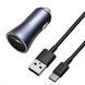 АЗП Baseus Golden Contactor Pro 40W USB + Type-C + Cable Type-C 5A (1m) Dark Gray TZCCJD-0G фото 3