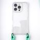 Чохол з шнурком TPU CrossBody with straps для iPhone 16 Plus (6.7") Transparent 555-00444 фото 6