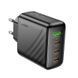 Мережевий зарядний пристрій HOCO CS27A Supply PD67W (3C1A) charger (EU) Black 6942007639835 фото 1