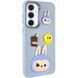 Чохол TPU Leather Toys для Samsung Galaxy A36 5G Labubu / Blue 555-00917 фото 1