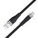 Кабель HOCO X53 USB to Type-C 3A, 1m, silicone, aluminum connectors, Black 6931474738097 фото 1