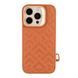 Чехол Kajsa Briquette Collection Rhombus with MagSafe для iPhone 16 Pro Brown 757-00033 фото