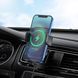 Тримач для мобільного з БЗП HOCO S35 Smart alignment wireless charging car holder Black 656-00539 фото 6