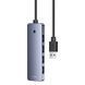 USB-хаб Baseus UltraJoy Series 4-Port HUB Lite 50cm Space Grey（USBA to USB3.0*4+Type-C5V） B0005280B811-01 фото 5