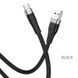 Кабель HOCO X53 USB to Type-C 3A, 1m, silicone, aluminum connectors, Black 6931474738097 фото 3