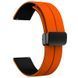 Силіконовий ремінець Classy для Smart Watch 20mm Orange / Black 212-01471 фото 2