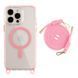 Чохол TPU+PC LanyardCase with MagSafe для iPhone 14 Pro Pink 214-03147 фото 1