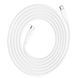Кабель HOCO X93 Type-C to Type-C 240W, 1m, TPE, TPE connectors, White 6931474790736 фото 3