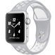 Силіконовий ремінець з перфорацією для Apple Watch 38/40/41 mm Сіро-білий 212-00124 фото