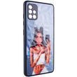 TPU+PC чохол Prisma Ladies для Samsung Galaxy A51 Black in White 777-07299 фото