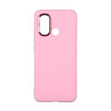 Чохол Silicone Cover Metal frame для Xiaomi Redmi 12C Light pink 208-03531 фото