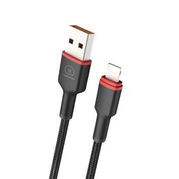 Кабель WUW-X203 USB Lightning 2,4А black 6972573336210 фото