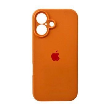 Силиконовый чехол с закрытой камерой для iPhone 16 Papaya 666-05464 фото