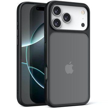 TPU+PC чехол Metal Buttons для Apple iPhone 17 Pro Max (6.9") Black 777-07999 фото