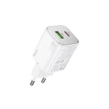 Мережевий зарядний пристрій HOCO N41 Almighty PD20W+QC3.0 charger White 656-01374 фото