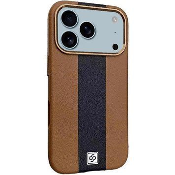 Шкіряний чохол Rally with MagSafe для Apple iPhone 17 Pro Max (6.9") Brown / Black 777-08075 фото