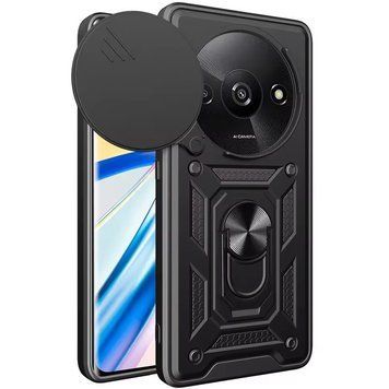 Ударопрочный чехол Camshield Serge Ring для Xiaomi Redmi A3 / A3x Black 777-04383 фото