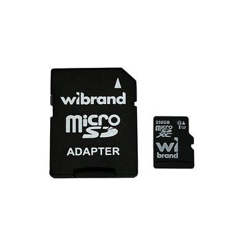 Карта памяти microSDXC (UHS-1 U3) Wibrand 256Gb class 10 (adapter SD) WICDHU3/256GB-A фото