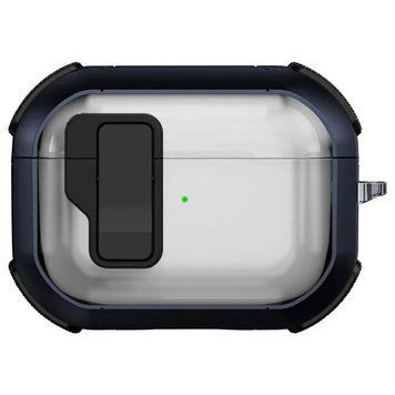 Футляр противоударный Locking Button для наушников Airpods Pro Blue 203-00420 фото