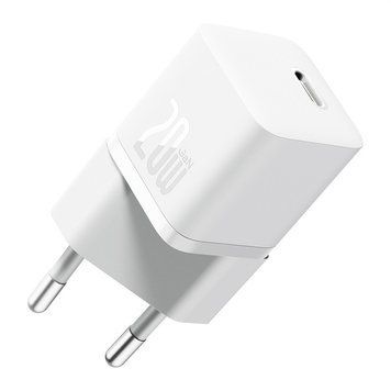 Сетевое зарядное устройство Baseus GaN5 Fast Charger(mini) 1C 20W EU White CCGN050102 фото