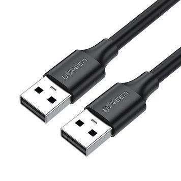 Кабель UGREEN US102 USB 2.0 A Male to A Male Cable 1m (Black)(10309) UGR-10309 фото
